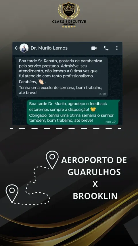 Depoimento Dr. Murilo Lemos - Transfer Aeroporto Guarulhos para Brooklin